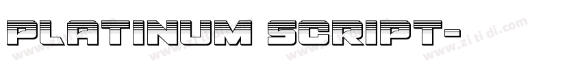 Platinum script字体转换